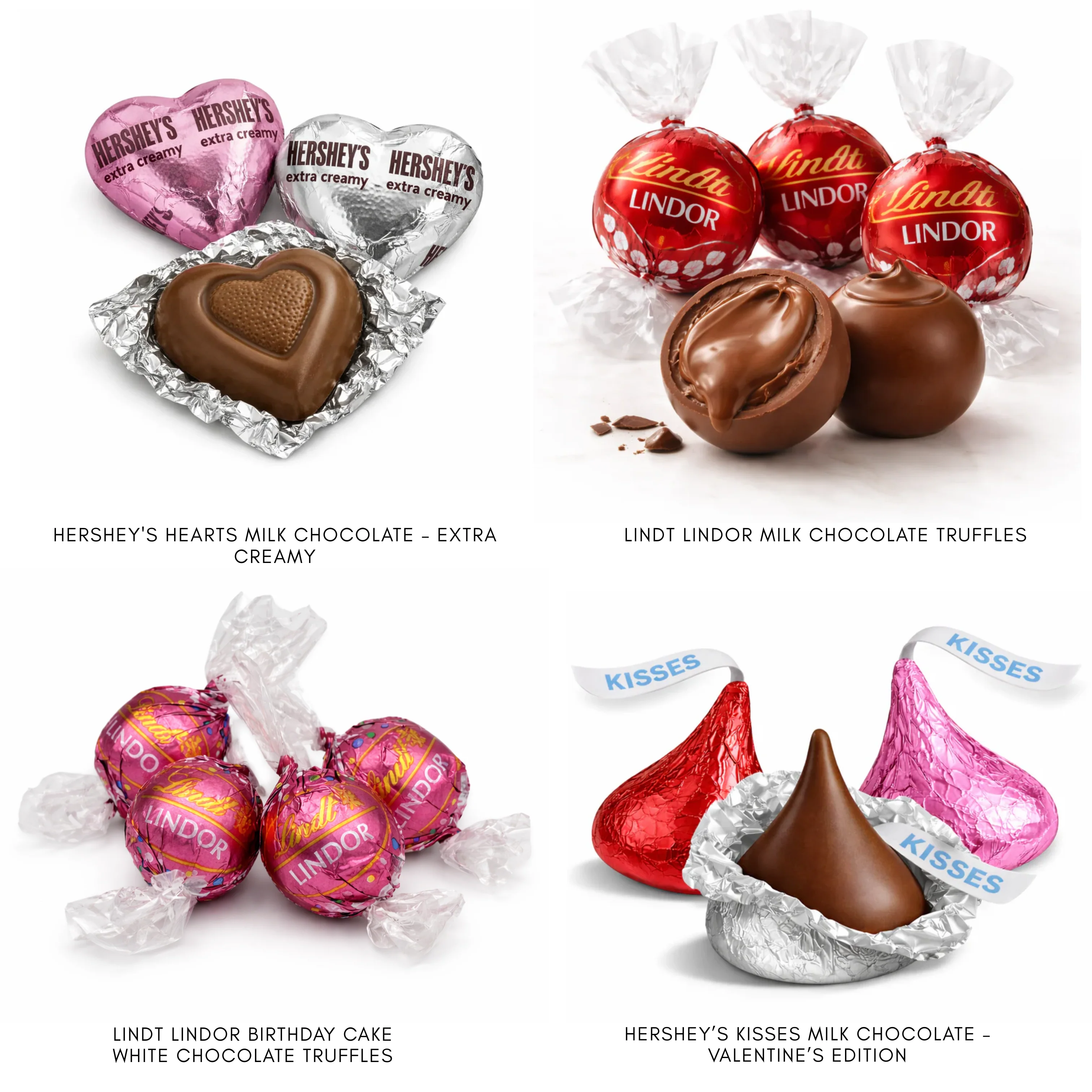 Valentine’s Day Chocolate Gift Box with Hershey’s & Lindt Favorites – Pink Box – 4 lb - Image 4